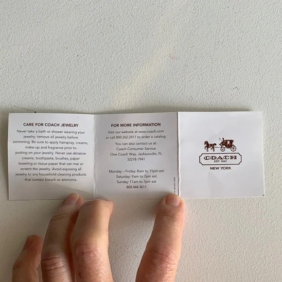 Coach Earrings Gold Tone and Purple Crystal/Glass Studs - Picture 16 of 17